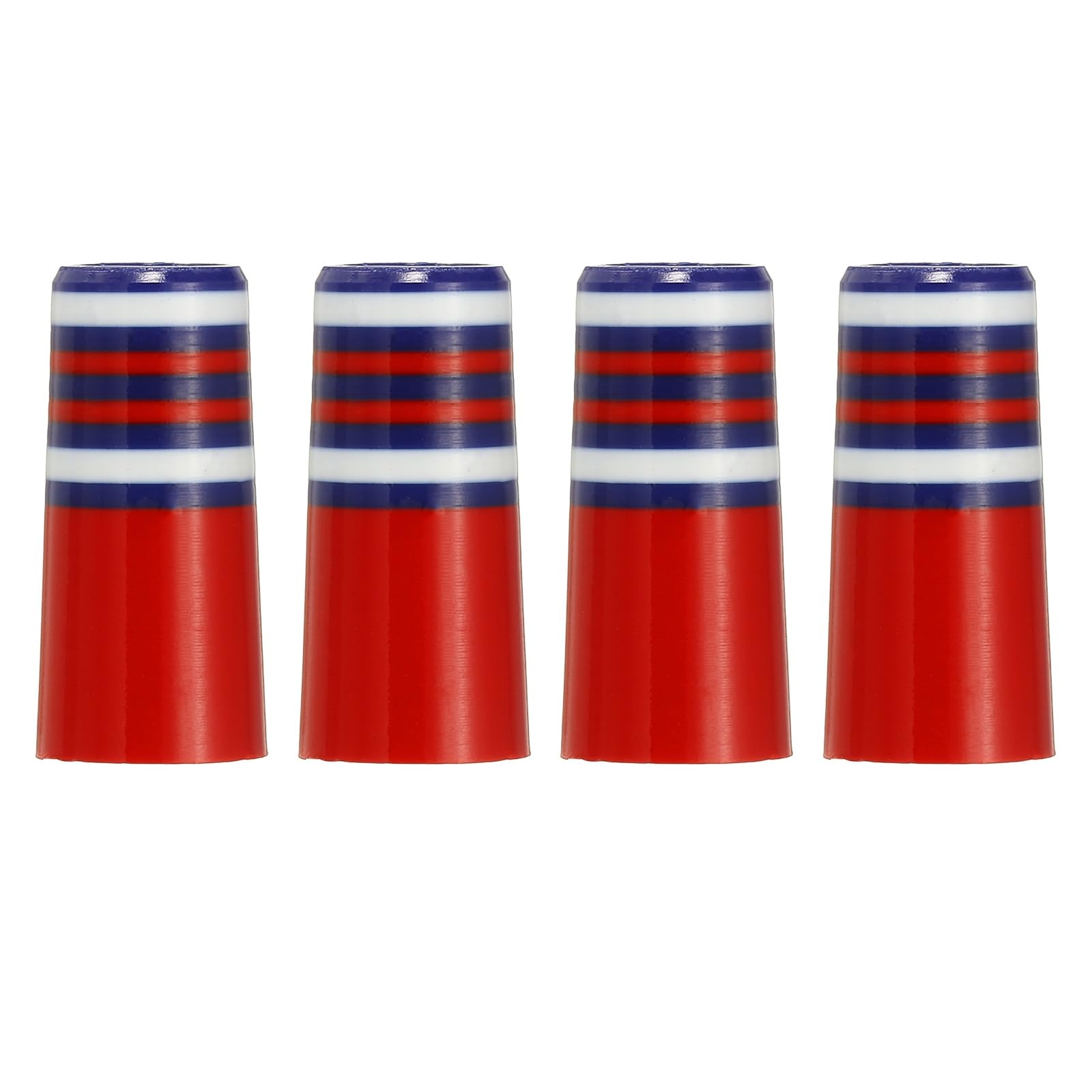 YELARXI Golf Iron Ferrules, Golf Club Ferrules Fits 0.35In Tapered Steel Shafts Plastic Golfing Accessories 10Pack & Blue/White/Red-Fitting for (Golfing Club Repair/Replacement)