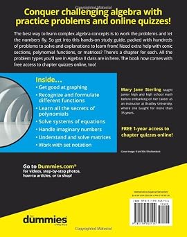 Algebra II Workbook For Dummies