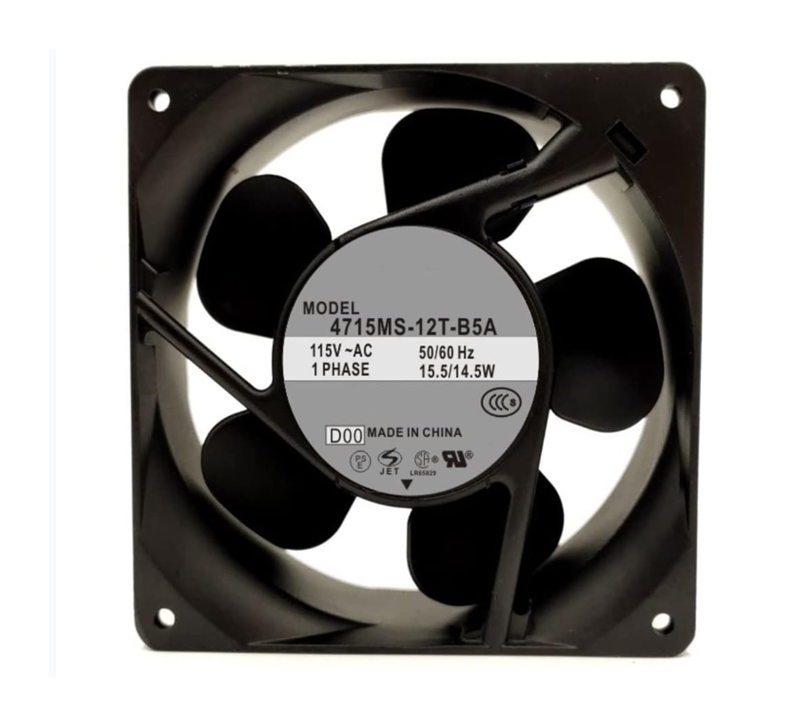 YMUGUEGH 4715MS-12T-B5A 115V 15.5/14.5W Cooling Fan