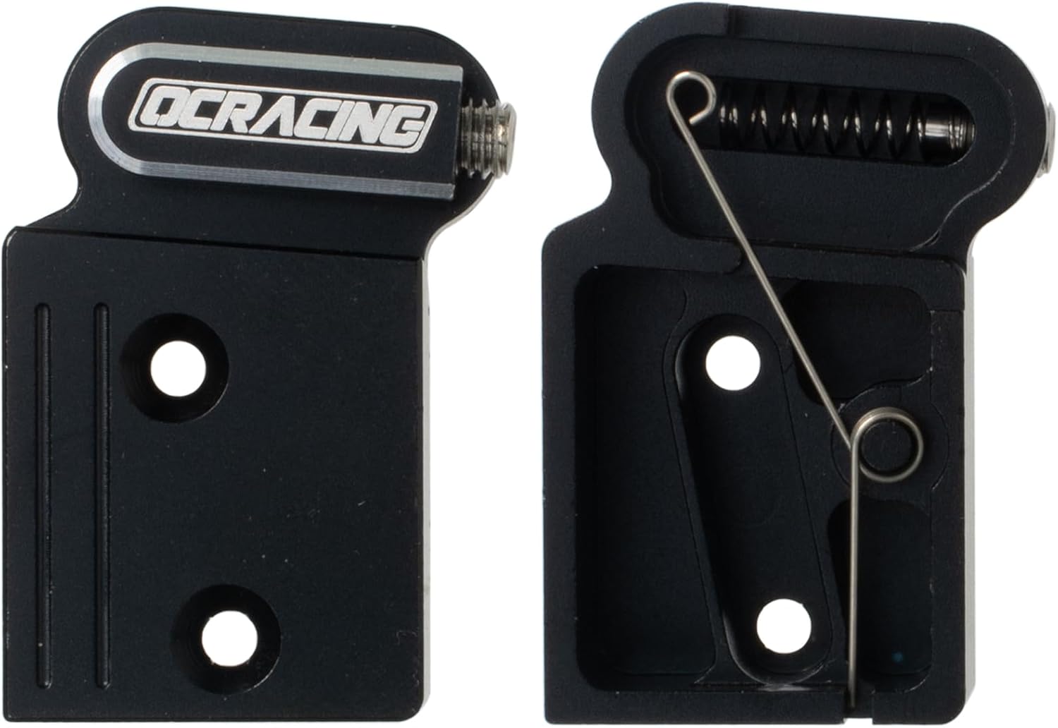 Aluminum Rear Axle Holder w/Spring for Tamiya Grasshopper 2 RC Off-Road Car Upgrade Parts (Black)