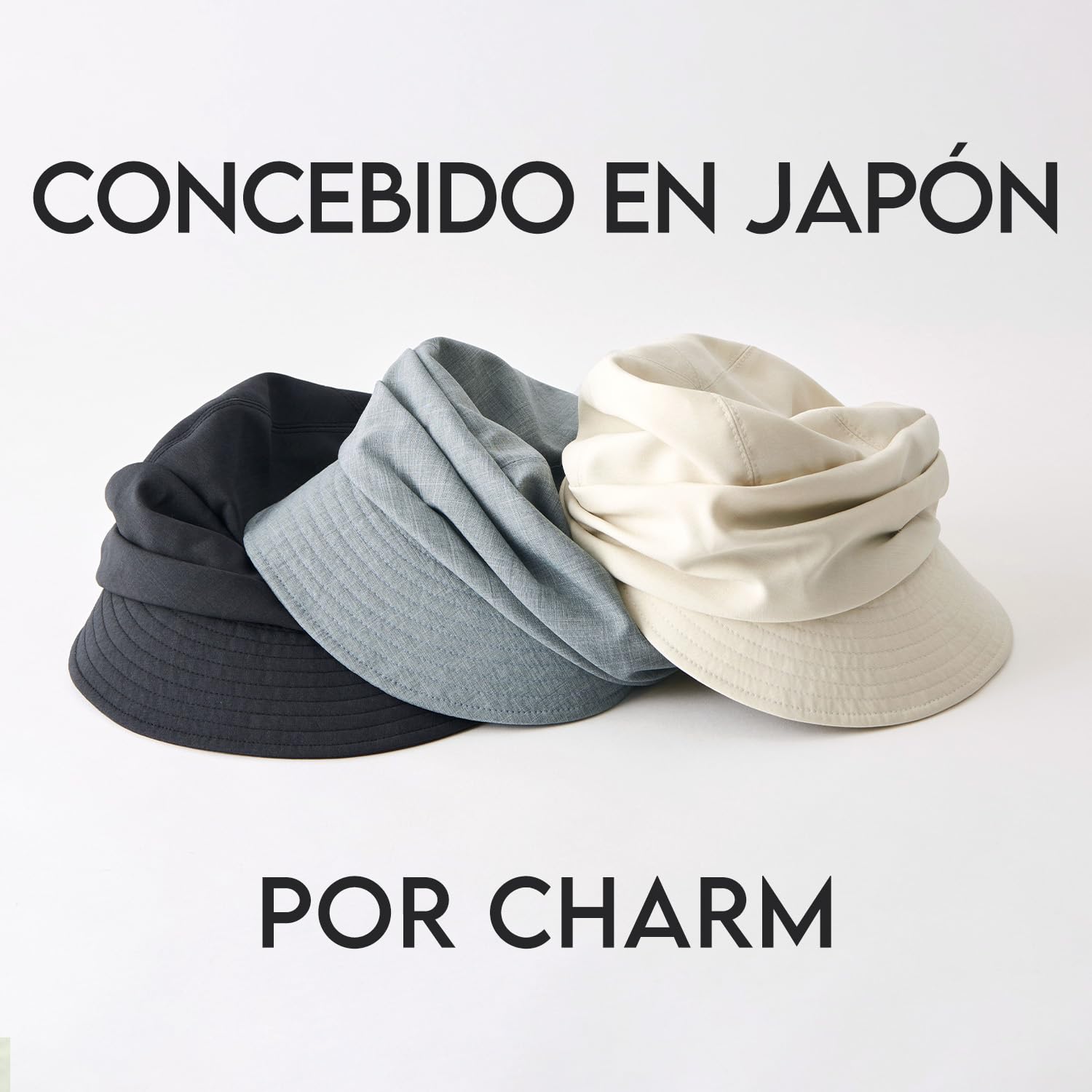 CHARM Sombrero de Sol Verano Algodón Orgánico Mujer - Visera Quimio UV Protégé