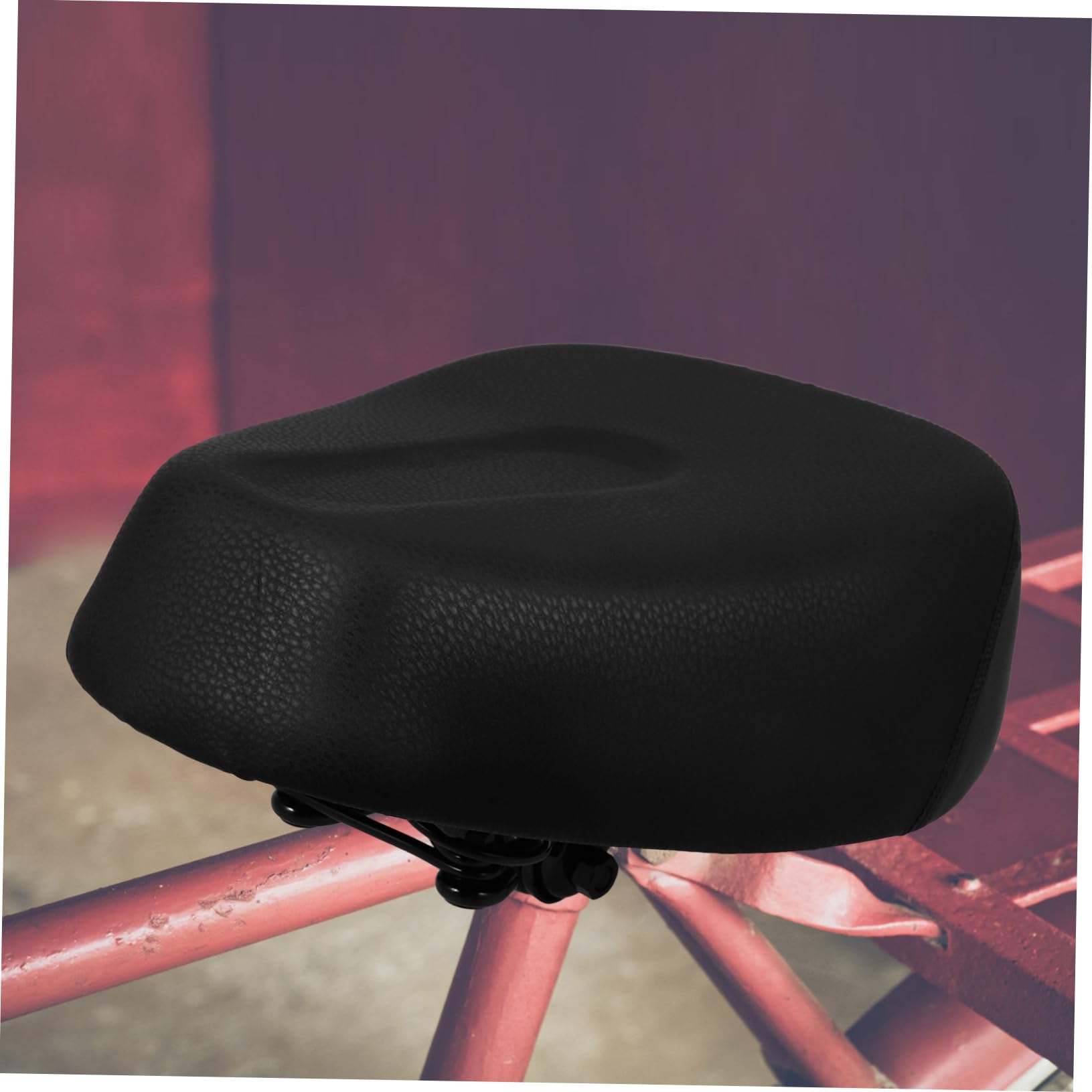 Mipcase Bicicletta Elettrica Comoda Doppia Molla e Imbottitura in Pu, Sedile Sicuro e Resistente in Ferro per Adulti e Adolescenti, Adatta a Bici Elettriche Nere