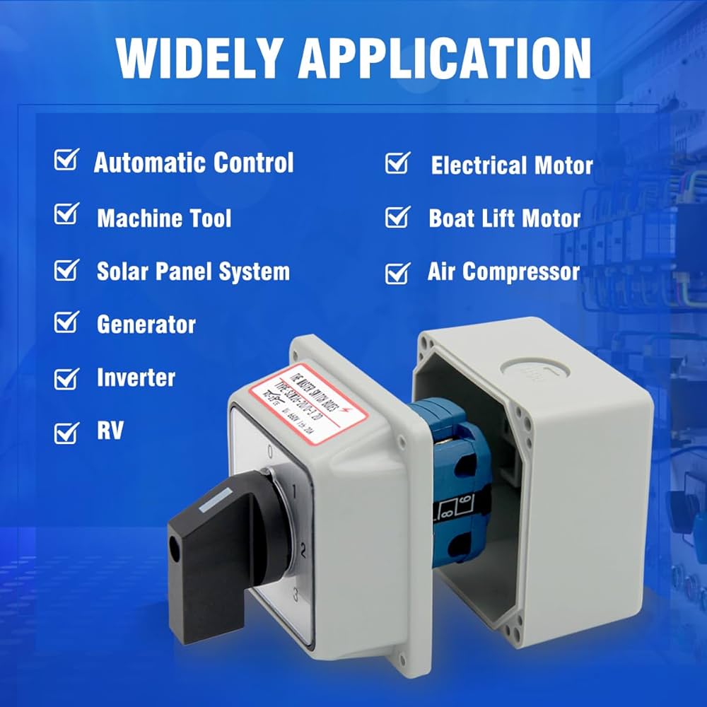 comingOver ページ Keymoo 20A Rotary Changeover Switch 660V 4 Position 2 Poles