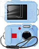 Vista 11 de Funda protectora de silicona para cámara digital Pixpro wpz2 con tapa extraíble para lente, protector de pantalla y cordón - (azul profundo)