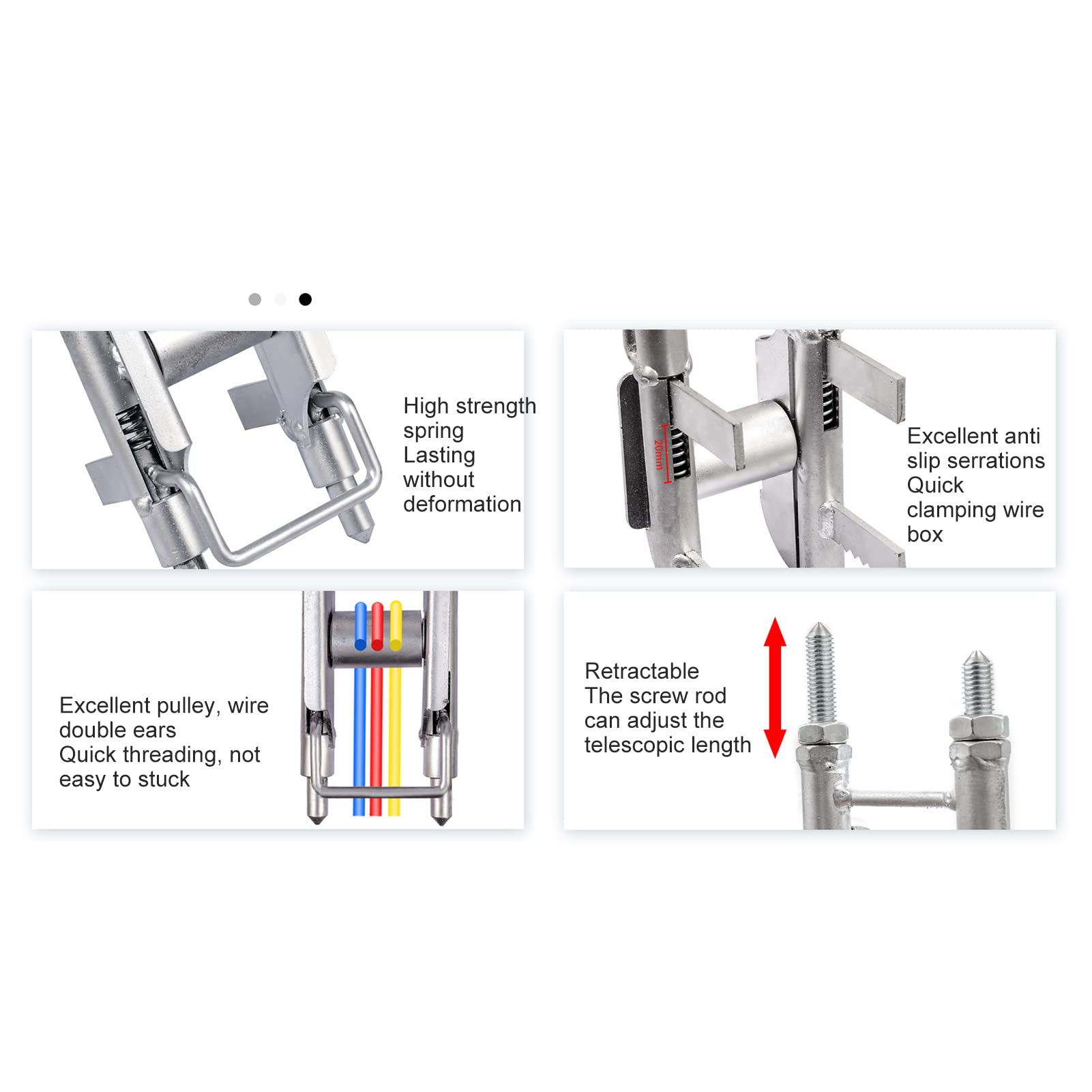 Ayuda para Enhebrar Cables de Metal Flexible Antideslizante Eficiente Estable Herramienta Auxiliar para Enhebrar Cables para Electricistas Herramienta para Enhebrar Cables