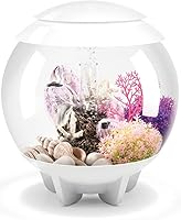 Vista 5 de biOrb Halo 15 - Acuario acrílico de 4 galones con luces LED de control remoto multicolor. Tanque moderno compacto para exhibición en mesa o Gris