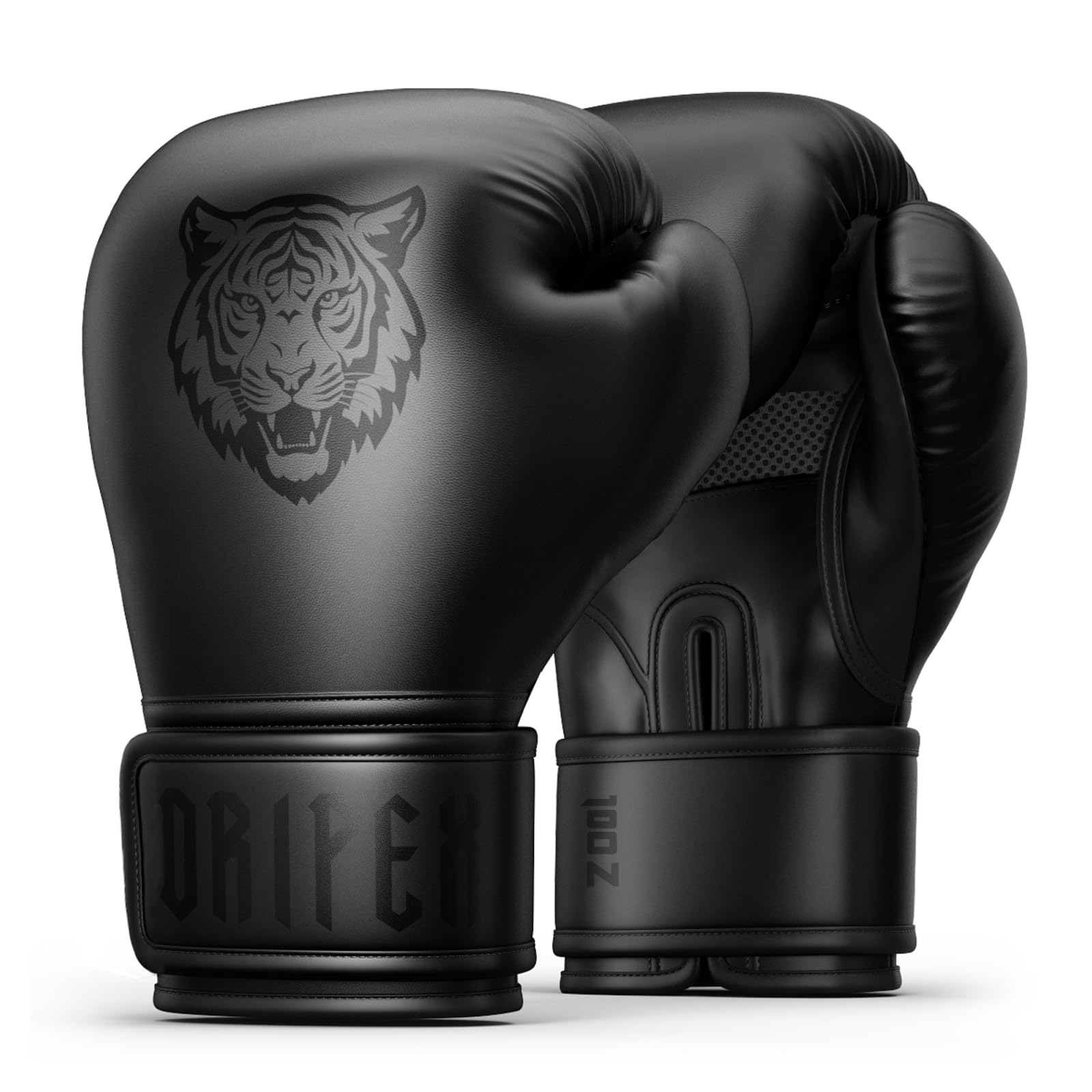 Dripex Guantoni da Boxe, Guanti da Sacco Boxe in Pelle PU, Guantoni da Allenamento Muay Thai MMA Arti Marziali, Guantoni da Combattimento 8oz 10oz 12oz 14oz 16oz, Boxing Gloves Uomo Donna Bambino