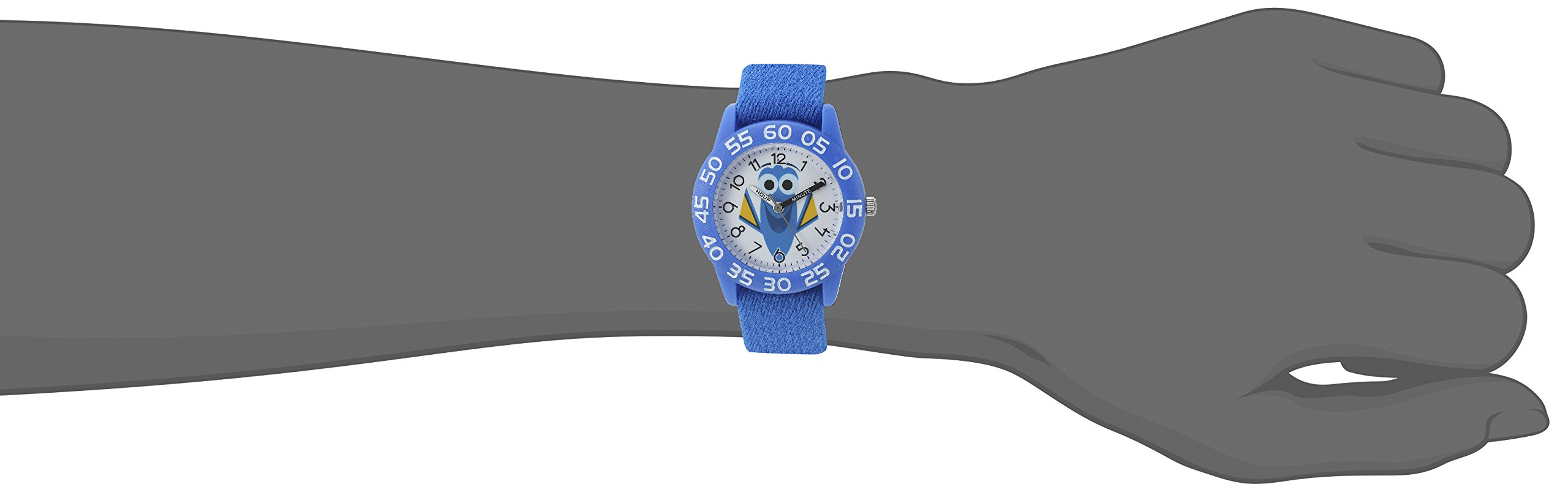 Disney Boy's 'Finding Dory' Quartz Plastic and Nylon Watch, Color:Blue (Model: W003017)