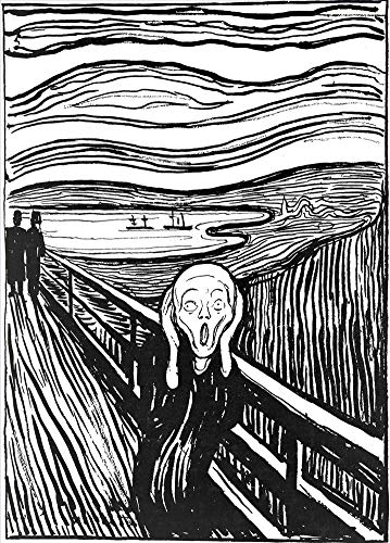 Peinture à l'huile Le Cri Munch faite main par des professeurs