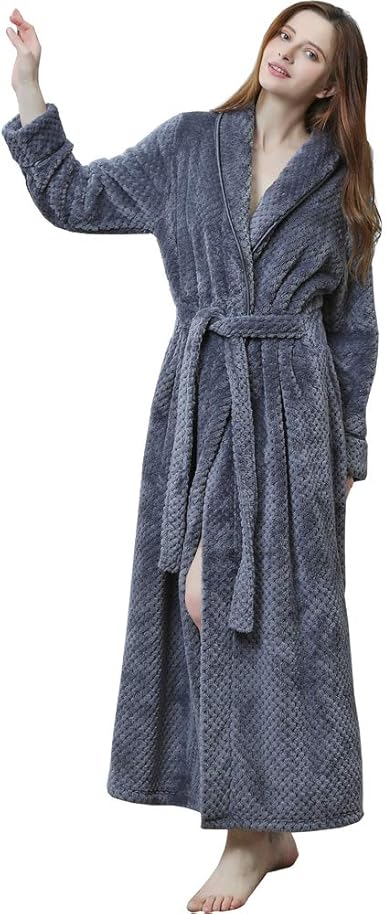 Fluffy waffle dressing gown Clearance