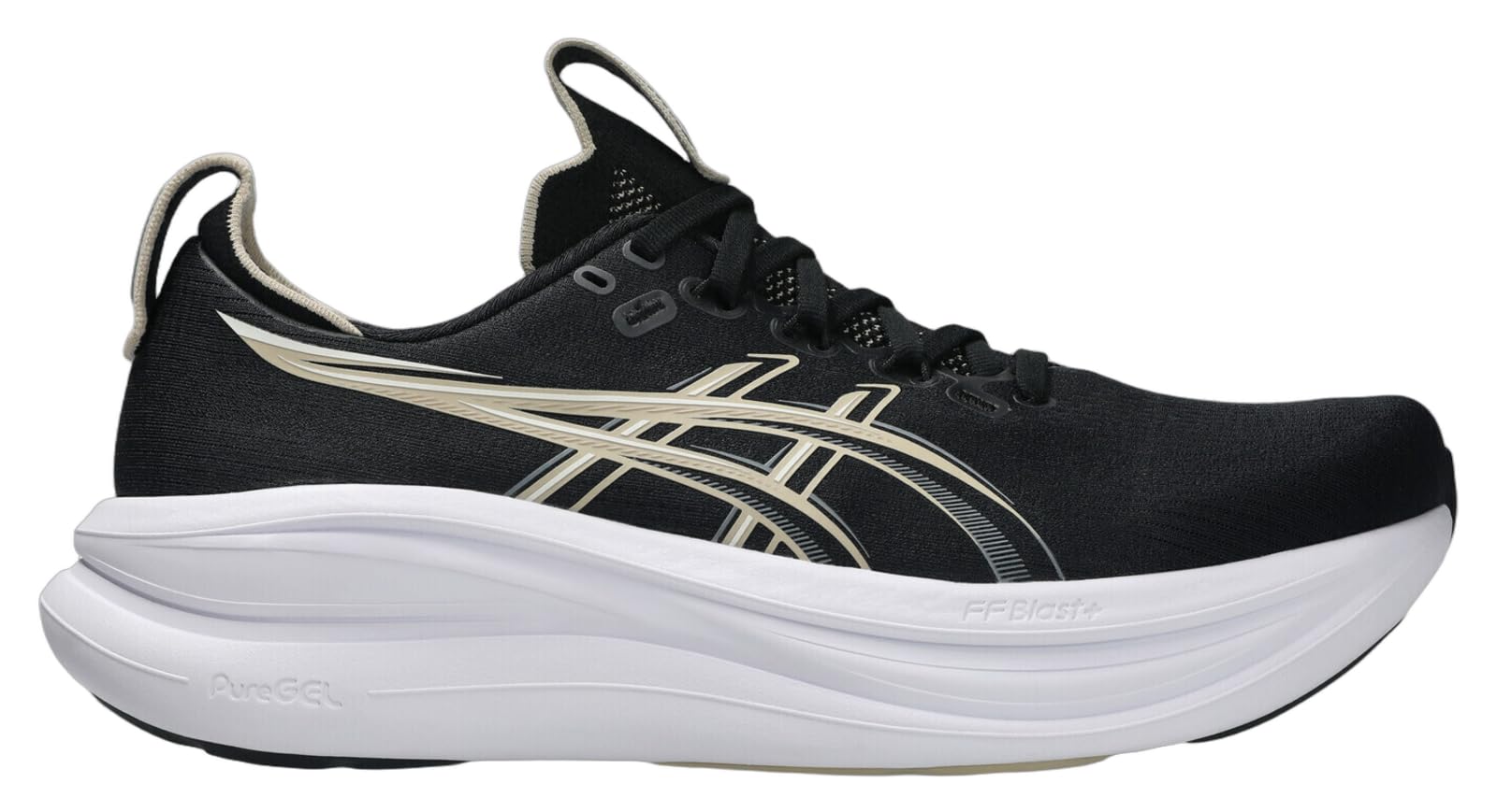 Asics Gel-Nimbusaufschuhe Neutralschuh Herren schwarz - Black/Feather Grey 45 – Bild 6