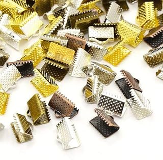 50 Ribbon Ends Mixed Colors 10mm x 7mm - 3/8