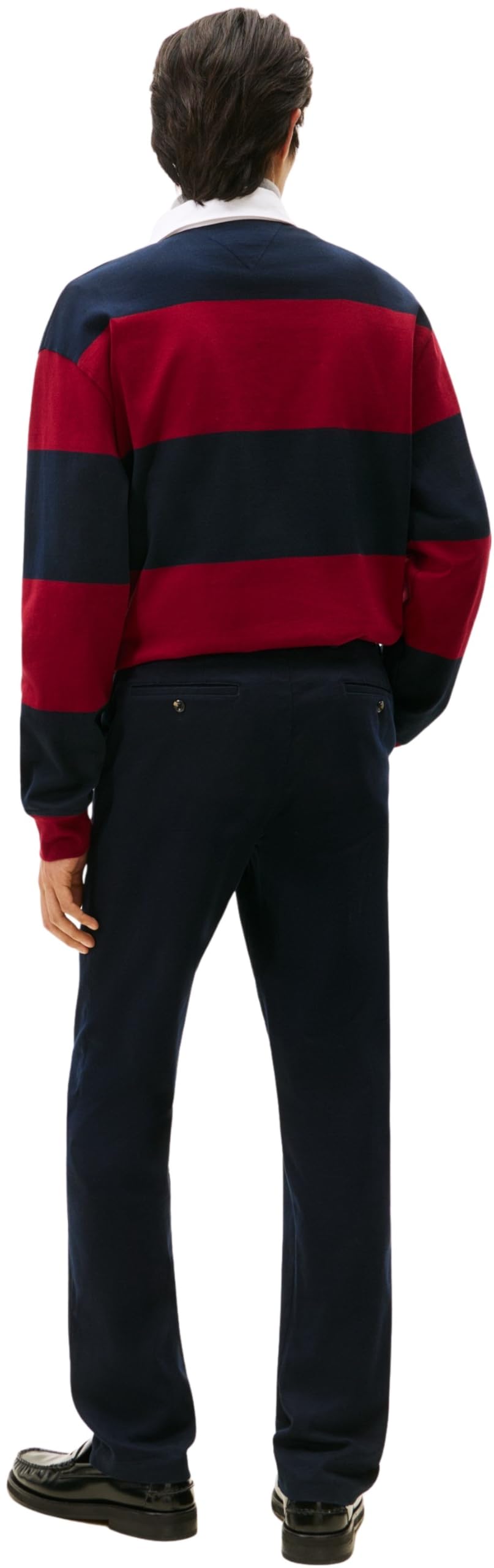 Tommy Hilfiger Uomo Pantaloni Chino Brushed Twill Straight Fit
