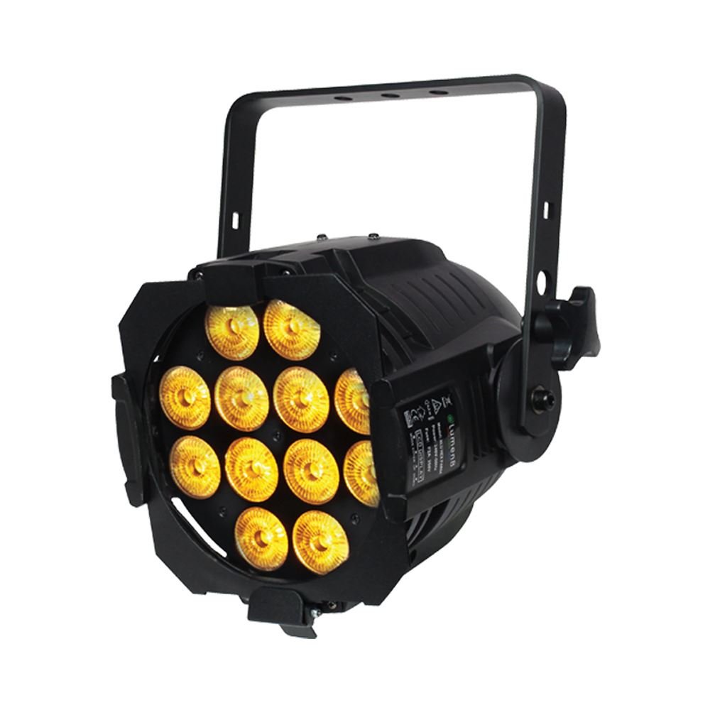 Alu HEX LED Par 64 schwarz (12x12W 6in1)