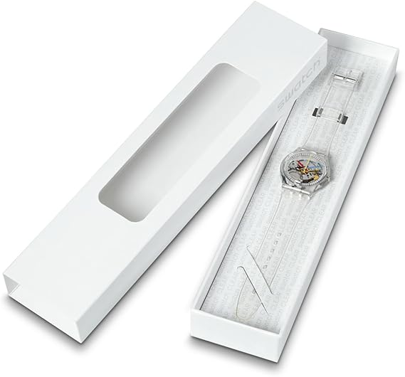 Swatch Gent Biosourced Unisex Watch Casual Polymer Transparent Quartz Waterproof Clearly Gent