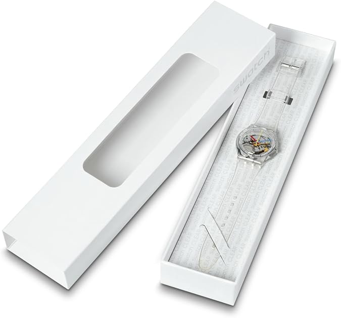 Swatch Gent Biosourced Unisex Watch Casual Polymer Transparent Quartz Waterproof Clearly Gent