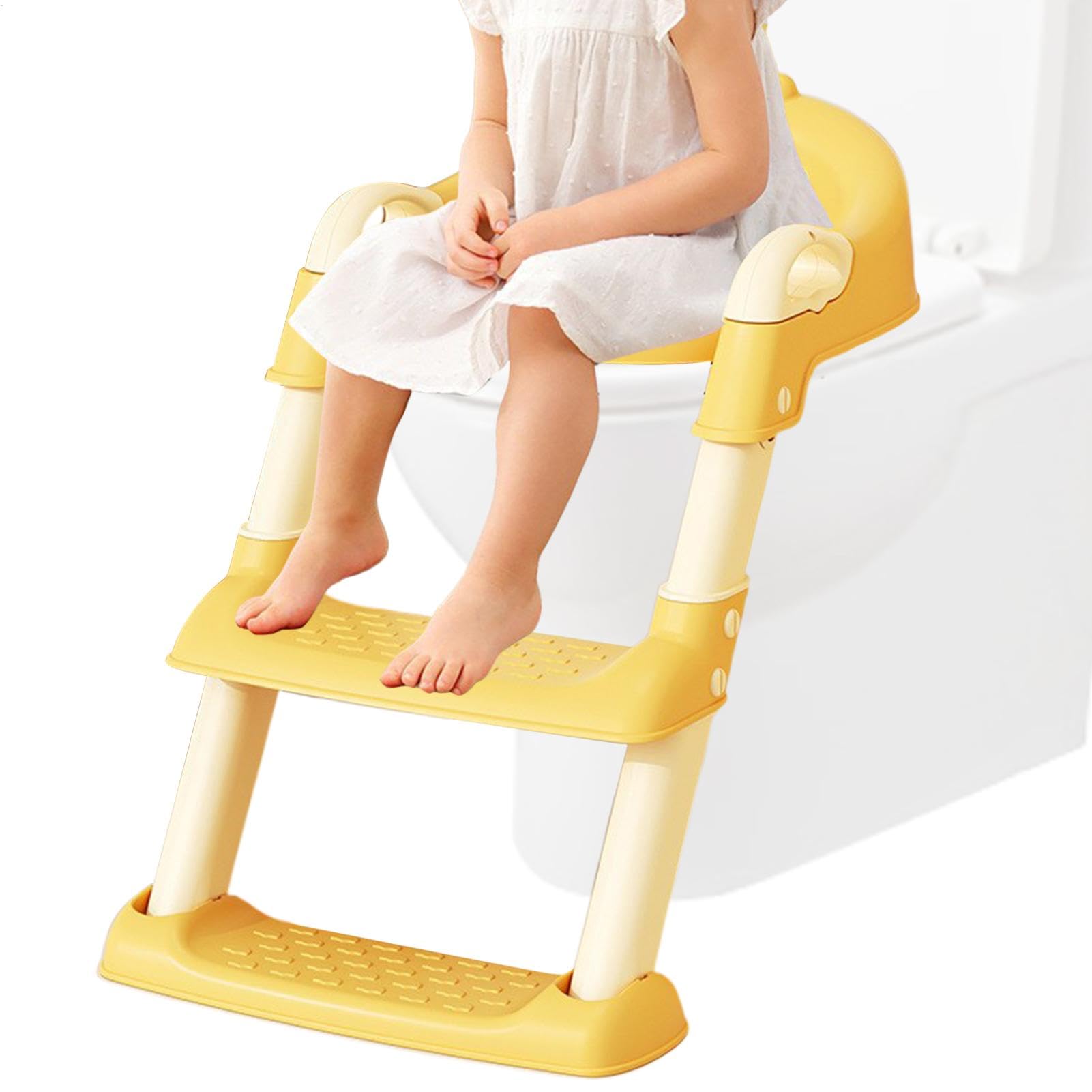 per WC da allenamento, sedile per allenamento senza slittamento | Sedile per vaso pieghevole - per WC con design disegnato con sgabello per passi, forniture per confortab
