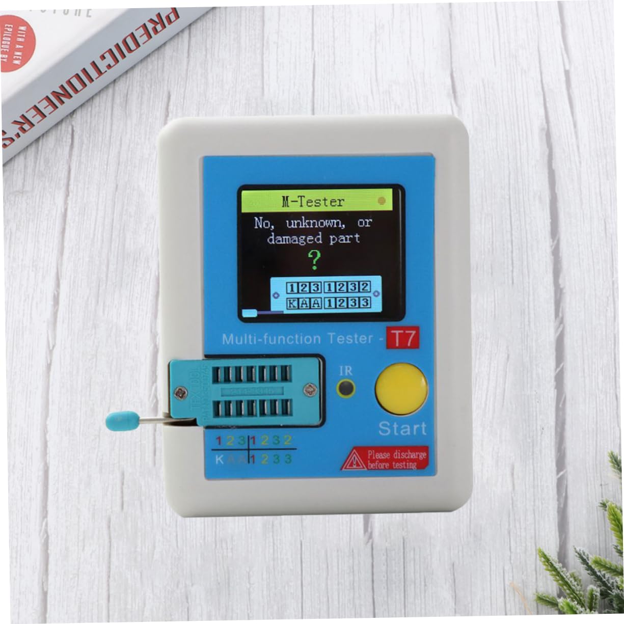 1pezzi Tester Induttanza Colori Misuratore e Capacità Per Componenti Elettronici Multi-