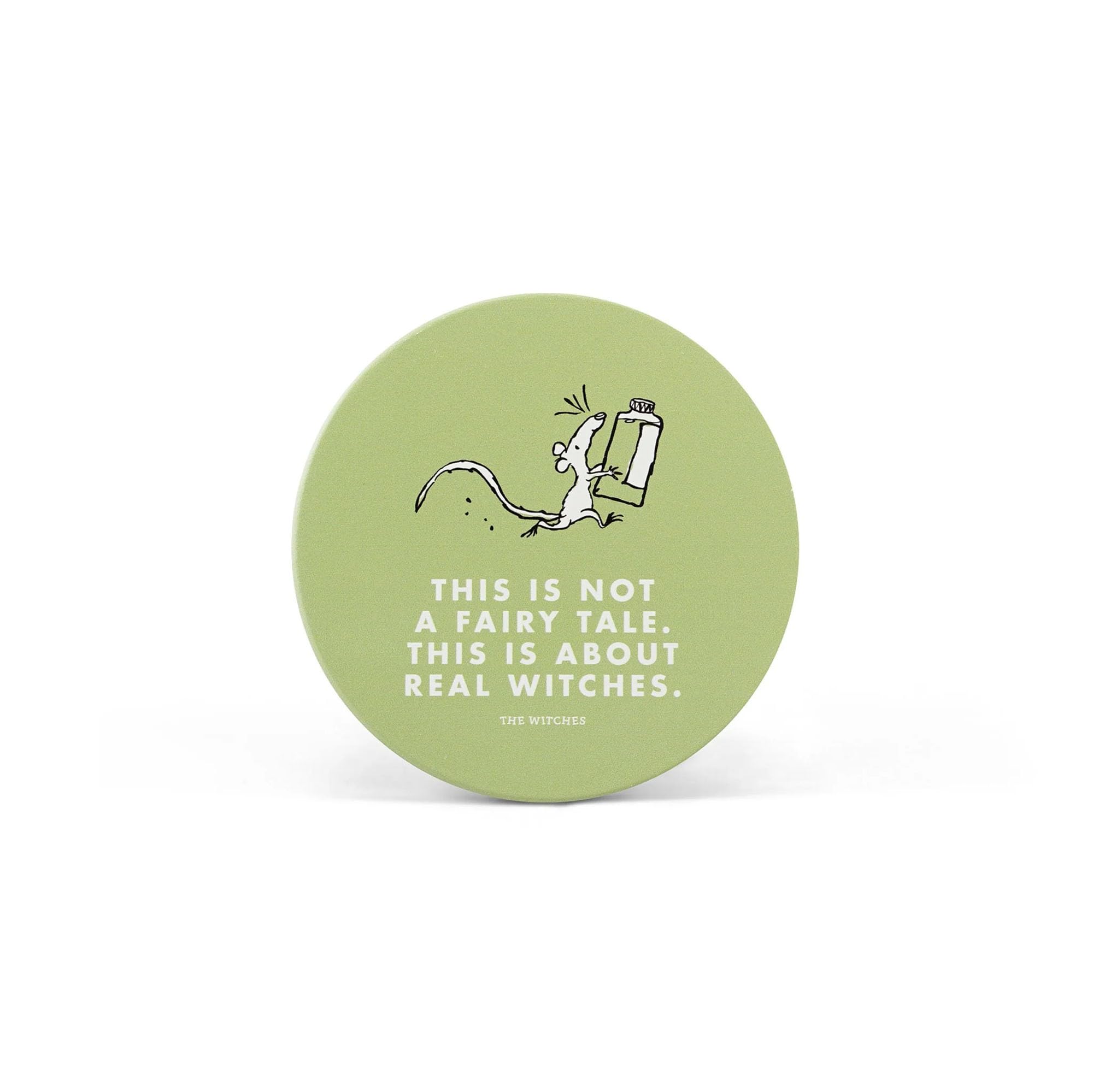 Half Moon Bay Magician with Chocolate - Charlie and The Chocolate Factory - Maroon/White 4 Inch Stoneware Drink Beverage Coaster