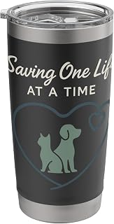 Animal Shelter Worker Animal Rescue Volunteer Humane Society Stainless Steel Insulated Tumbler