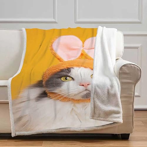 Miniatura 10 de Cobijas de payaso Calientes para Invierno - Manta lanuda suave y acogedora para campamento, viajes, picnic, tamaño pequeño, 31.5 x 47 pulgadas