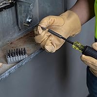 Vista 5 de Klein Tools 32510 Destornillador magnético de puntas múltiples con puntas resistentes Torx, hexagonal, llave inglesa, de tres alas, Torq y tuerca a