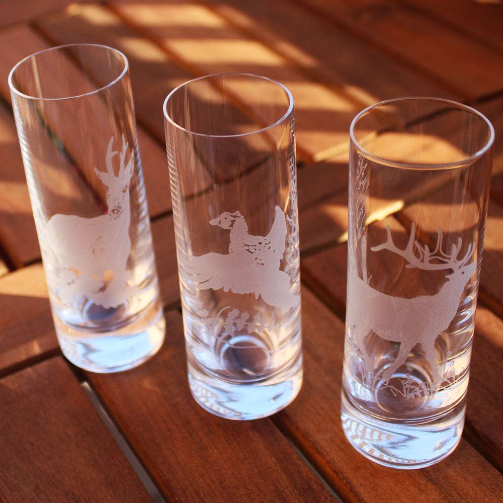 Schnapsgläser 50 ml Jagdmotiv 6er Set