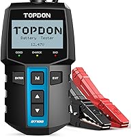 TOPDON BT100 12V Car Battery Tester 100-2000 CCA Load Tester - Cranking Charging Analyzer for Cars Trucks Motorcycles ATV SUV Boat