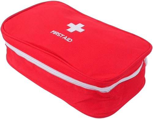 Miniatura 5 de Bolsa de primeros auxilios, botiquín de primeros auxilios, bolsa de almacenamiento médico vacía, bolsa roja para traumatismos para primeros auxilios