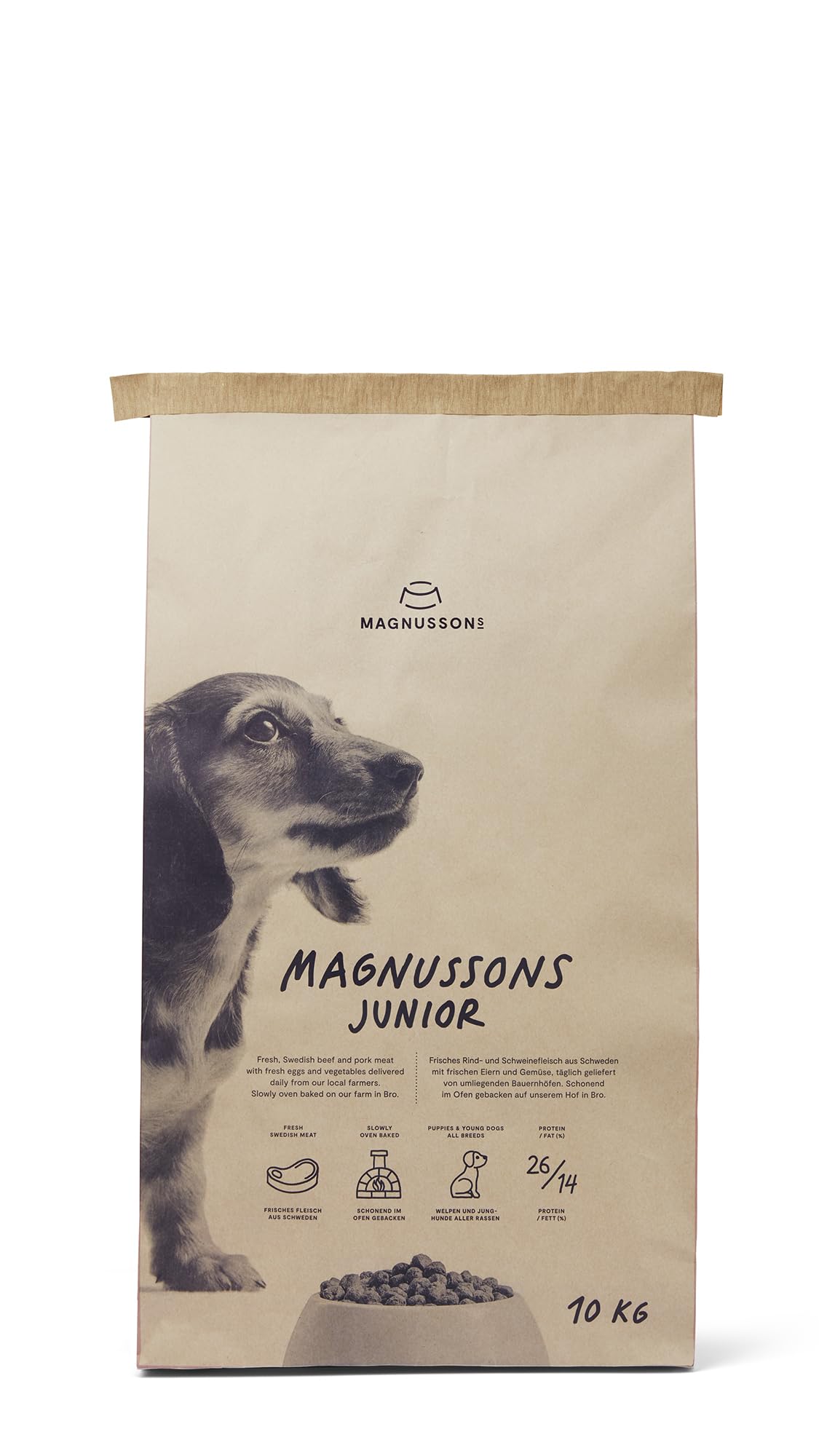 Magnusson Meat & Biscuit - Comida para perros jóvenes (1 x 10 kg)