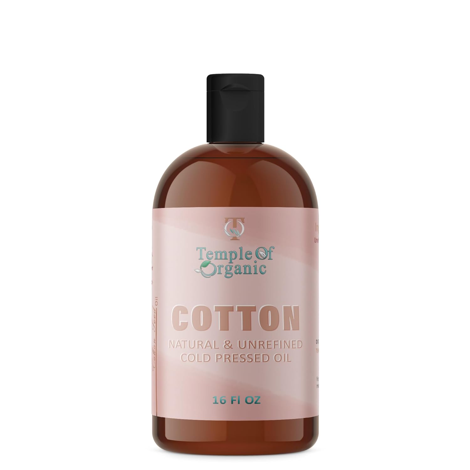 Cotton Seed Oil - 16 oz - Pure Unrefined Cold Pressed cottonseed Hair Moisturizing Hydrating Nourishing Remedy Regrowth Body Skin Nails