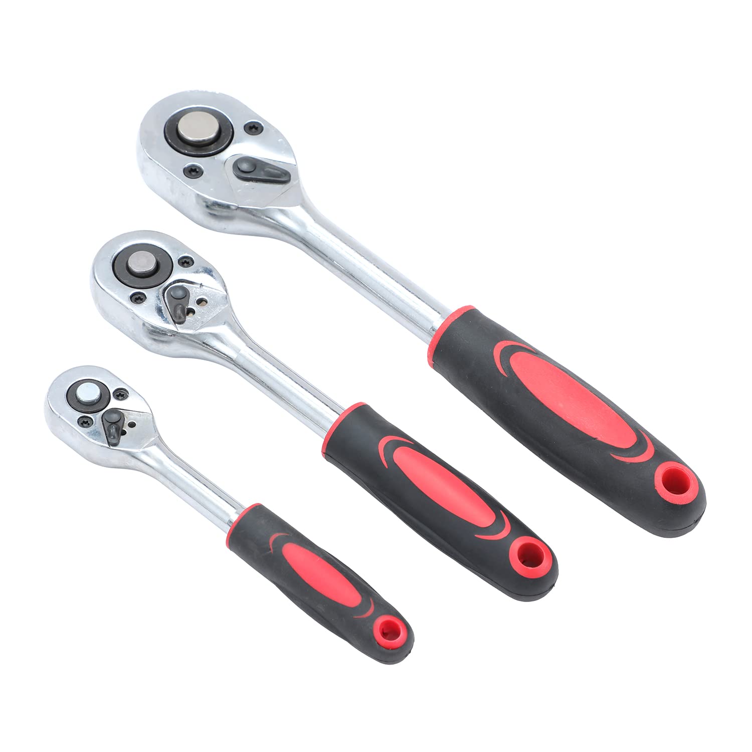 KATSU Socket Wrench Set 3/4 Inch 21PCs,19-50mm Metric 6-Point Hex Drive With 24-Teeth Ratchet Wrench In Steel Case, Mechanic Tool Set, For DIY Garage