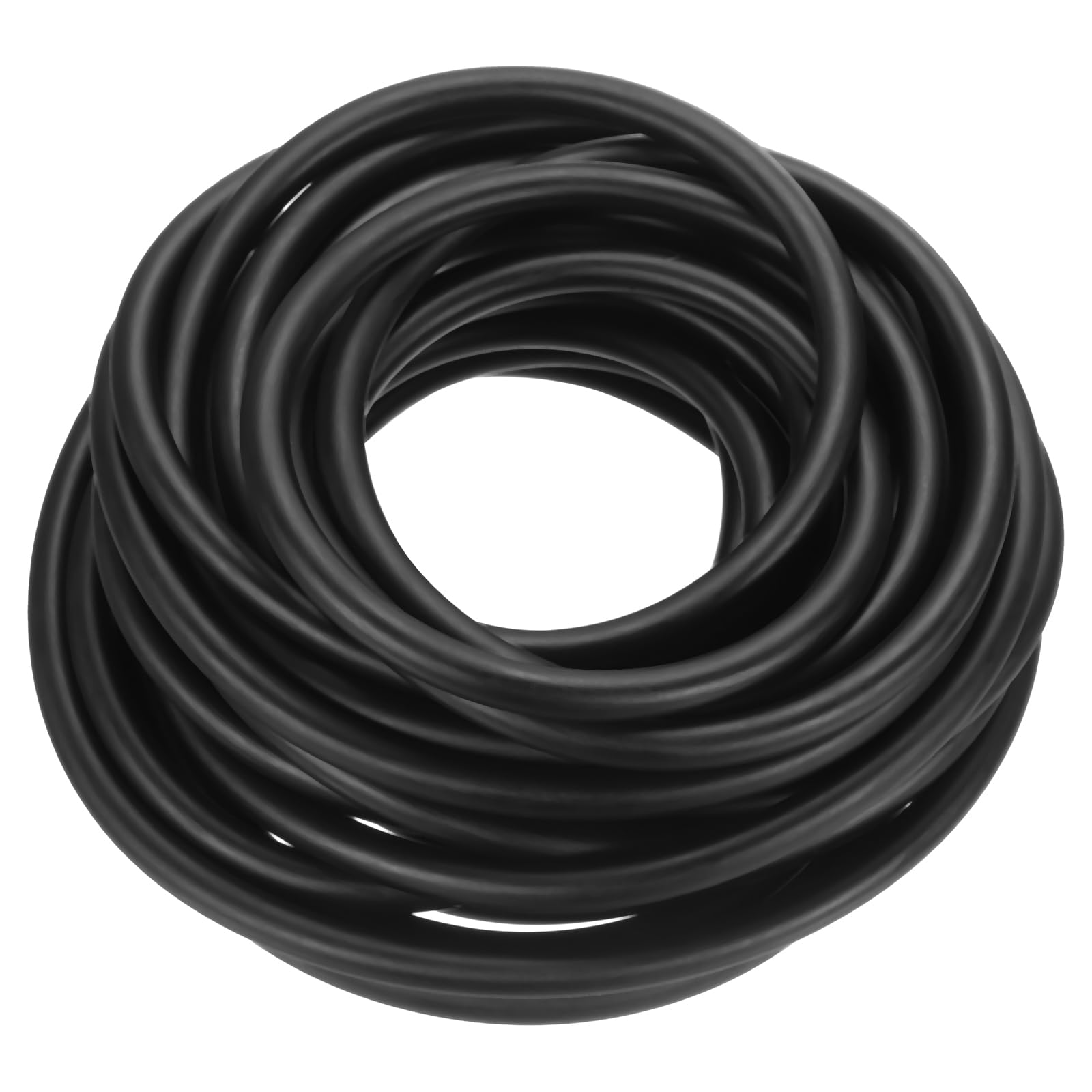 PATIKIL 26 Ft(8M) Black Latex Rubber Tubing, 1/8"(3mm) ID x 1/4"(7mm) OD, 1 x Rubber Tubing