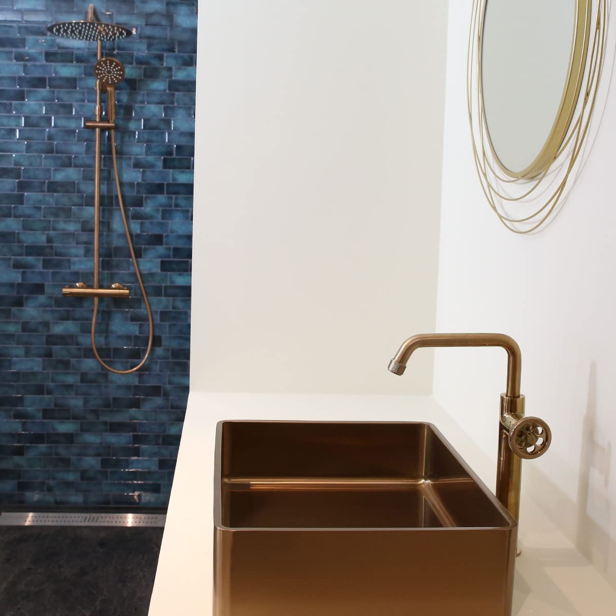 Essebagno Indus Rubinetto per lavabo alto in rame