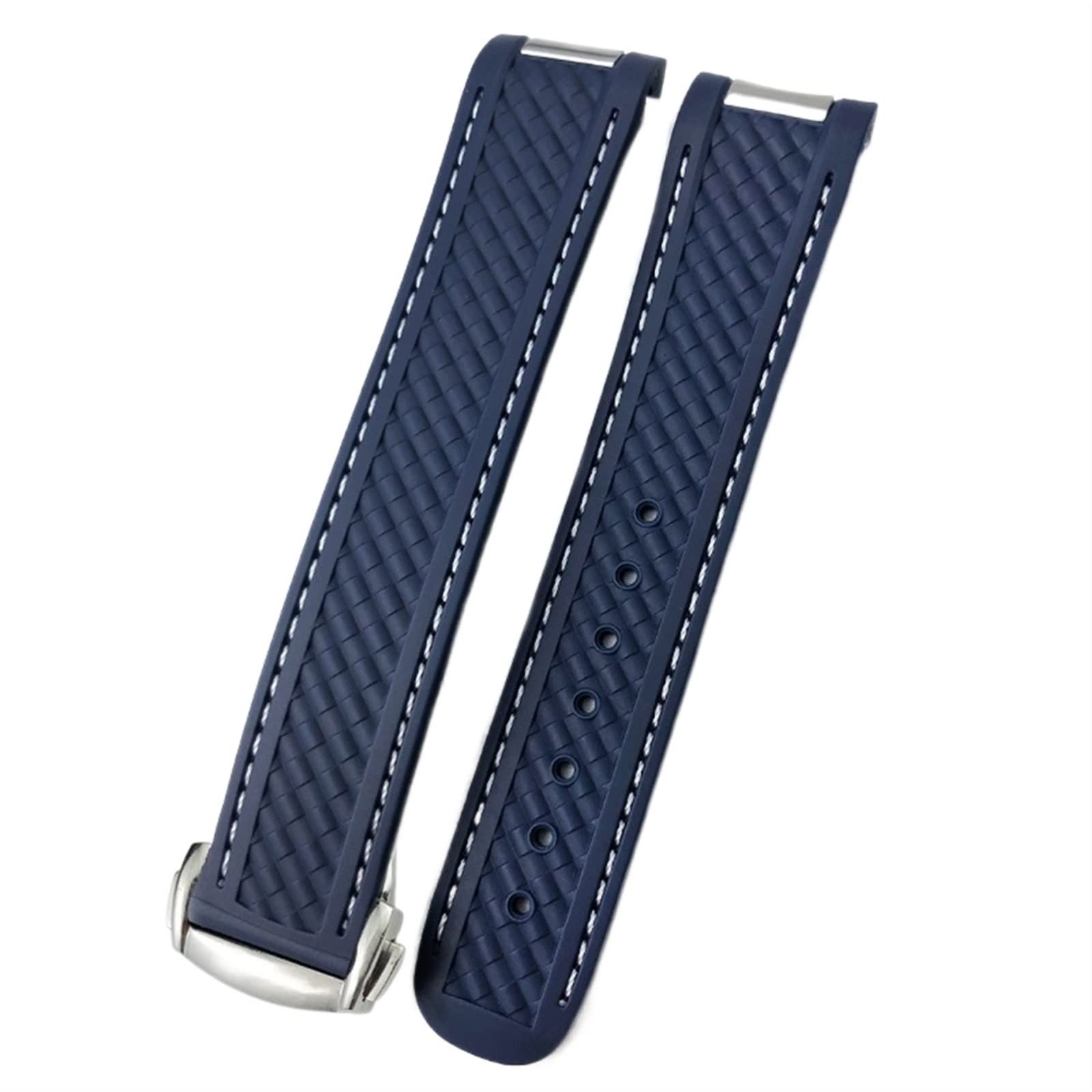 Bracelet 20mm silicone haut de gamme pour Omega Moon Speedmaster - 6
