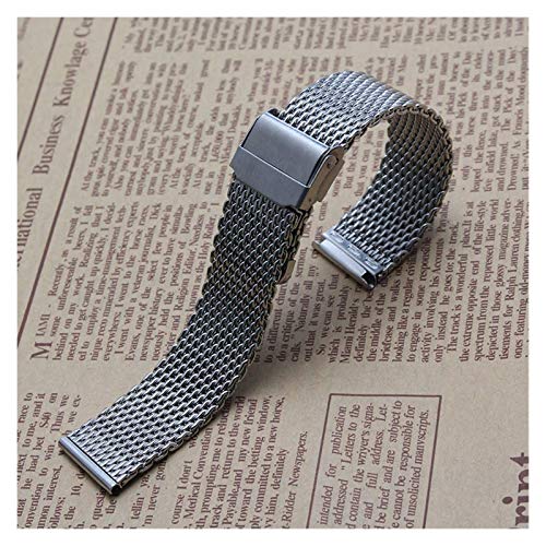 Correas de repuesto de malla de acero inoxidable de 18mm 20mm 22mm para hombre