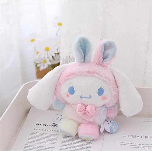Miniatura 5 de xuyue Cinnamoroll - Almohada de peluche con texto en inglés "Rainbow My Melody", juguetes suaves para niños, regalos de cumpleaños, 6.7 x 10.6 in