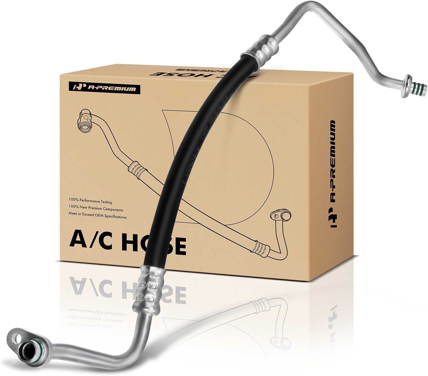 A-Premium A/C Discharge Line Hose Assembly Compatible with Infiniti QX70 2014, FX35 2009-2012, FX37 2013, 3.5L 3.7L, DOHC, Petrol, Compressor to Condenser