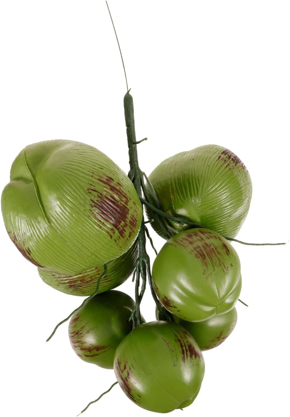 1 Bunch Simulated Coconuts Adornment Artificial Tropical Fruit Model Plastic Fake Coconuts for Party Display Home Garden Wedding Decoration