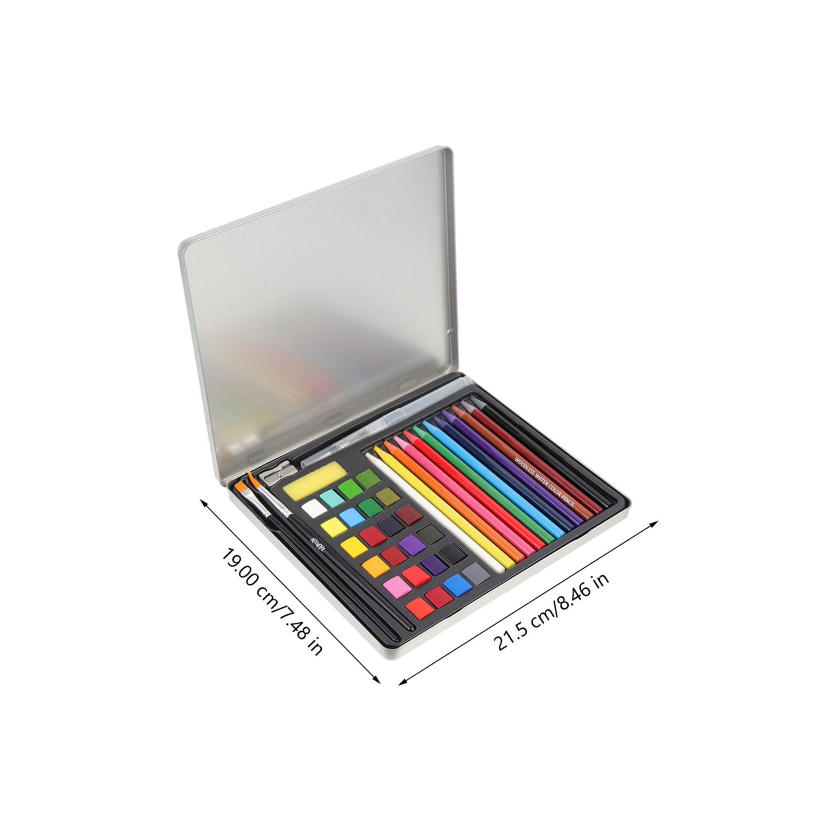 TEHAUX Aquarellfarben Satz für Kinder 24 Farben 1 Satz Malzubehör