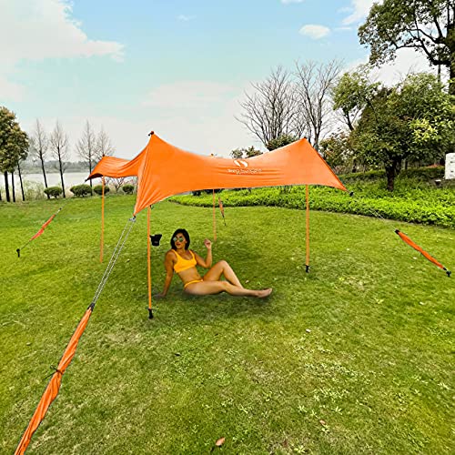 Red Suricata Premium Multi-Terrain Beach Tent Canopy Sun Shade & Sand Free Beach Mat Bundle With Extra Cup Holder thumb #7