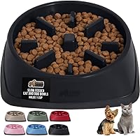 Vista 28 de GORILLA GRIP Tazones patentados de alimentación lenta sin BPA, juguete interactivo para perros y gatos, enriquecimiento de entrenamiento Turquesa