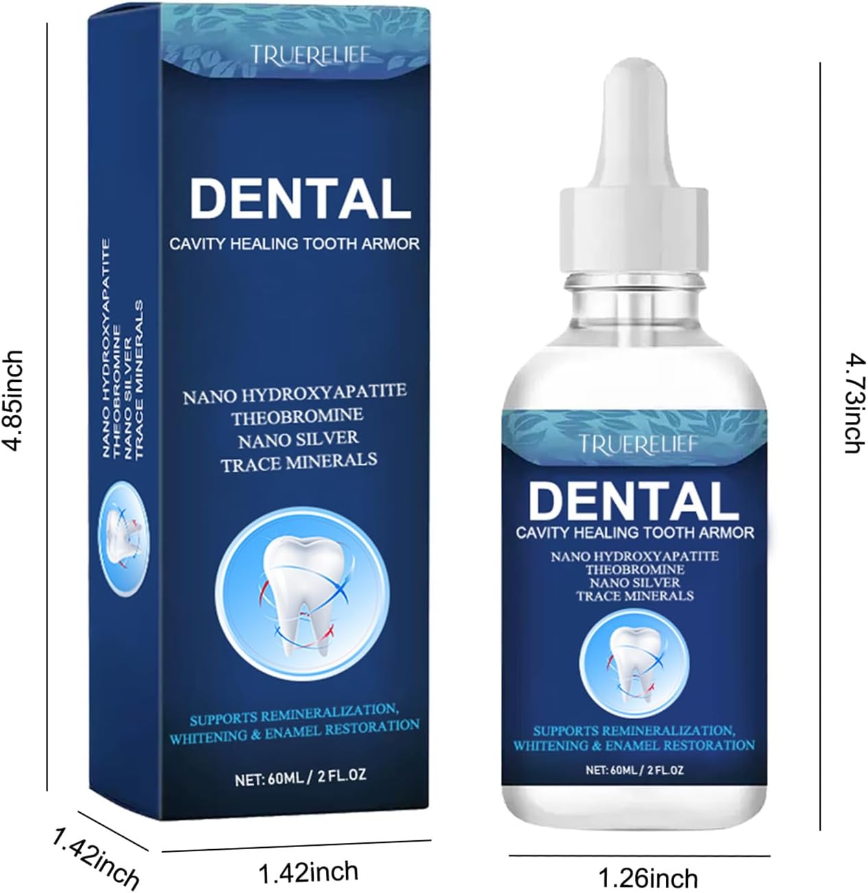 Cavity Healing Tooth Armor Liquid | Enamel Support with Hydroxyapatite | Helps Whiten Teeth, Soothe Sensitivity (3)