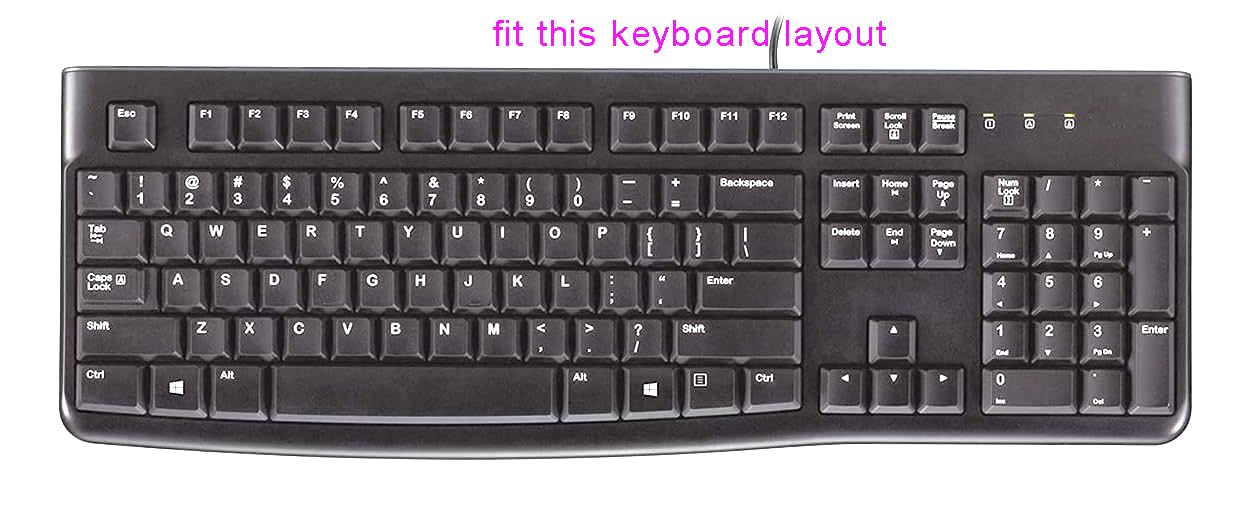 Ultradünne Silikon-Tastaturabdeckung, kompatibel mit Logitech K120 & MK120 kabelgebundenen Tastaturen, Logitech K120 & MK120 Tastatur-Schutzzubehör (Mint)