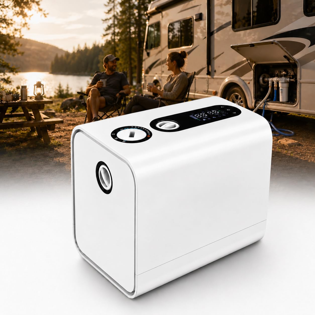 forplubossmmp Automatic Water Pressure Booster Pump, 110v/220v Self Priming Variable Speed Constant Pressure Smart Pump, Quiet Home Pump For Shower, Water Heater, Garden, Rv And Shallow white