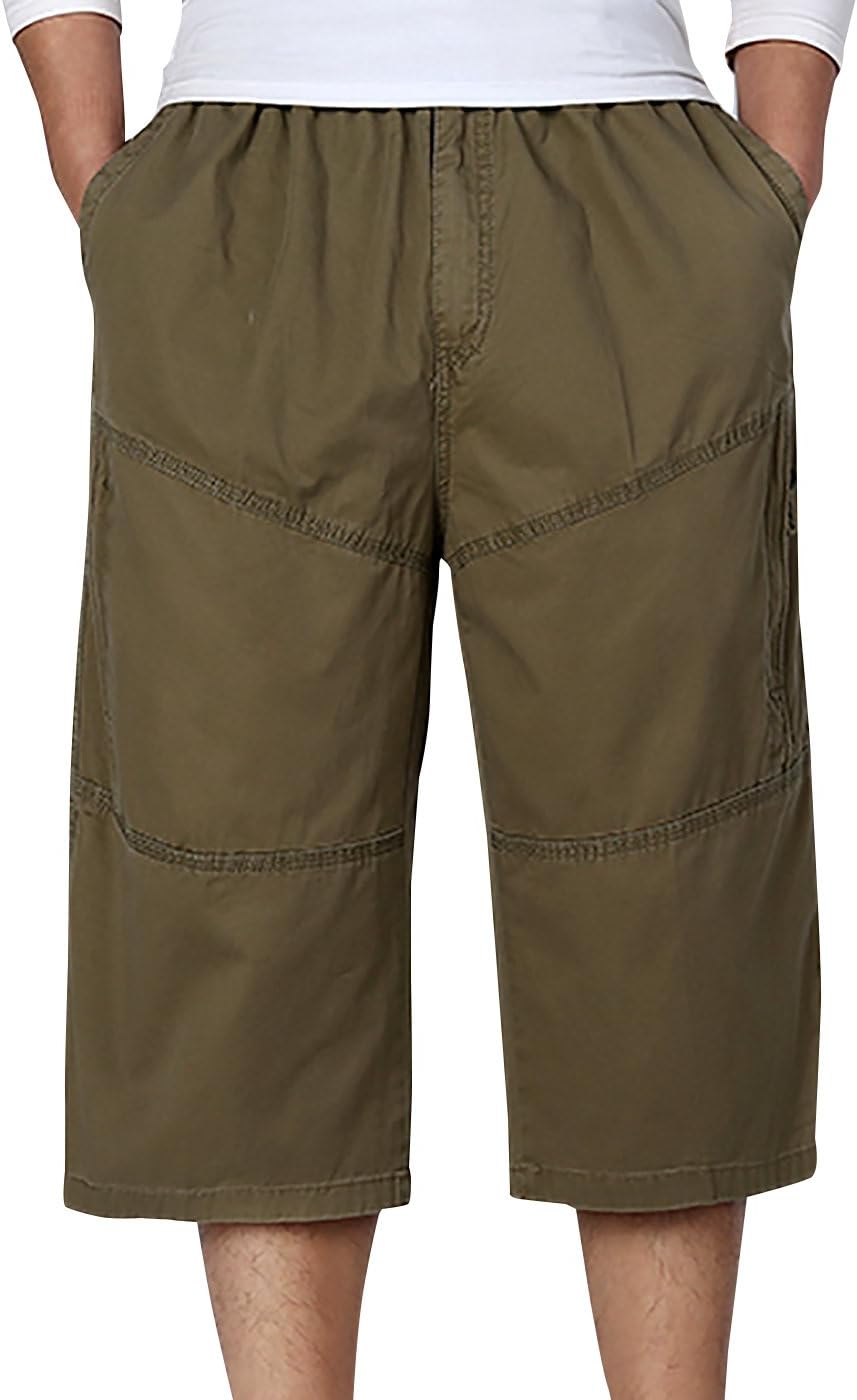 Men's Big & Tall Ranger Side-Elastic Cargo Shorts for Summer Sports