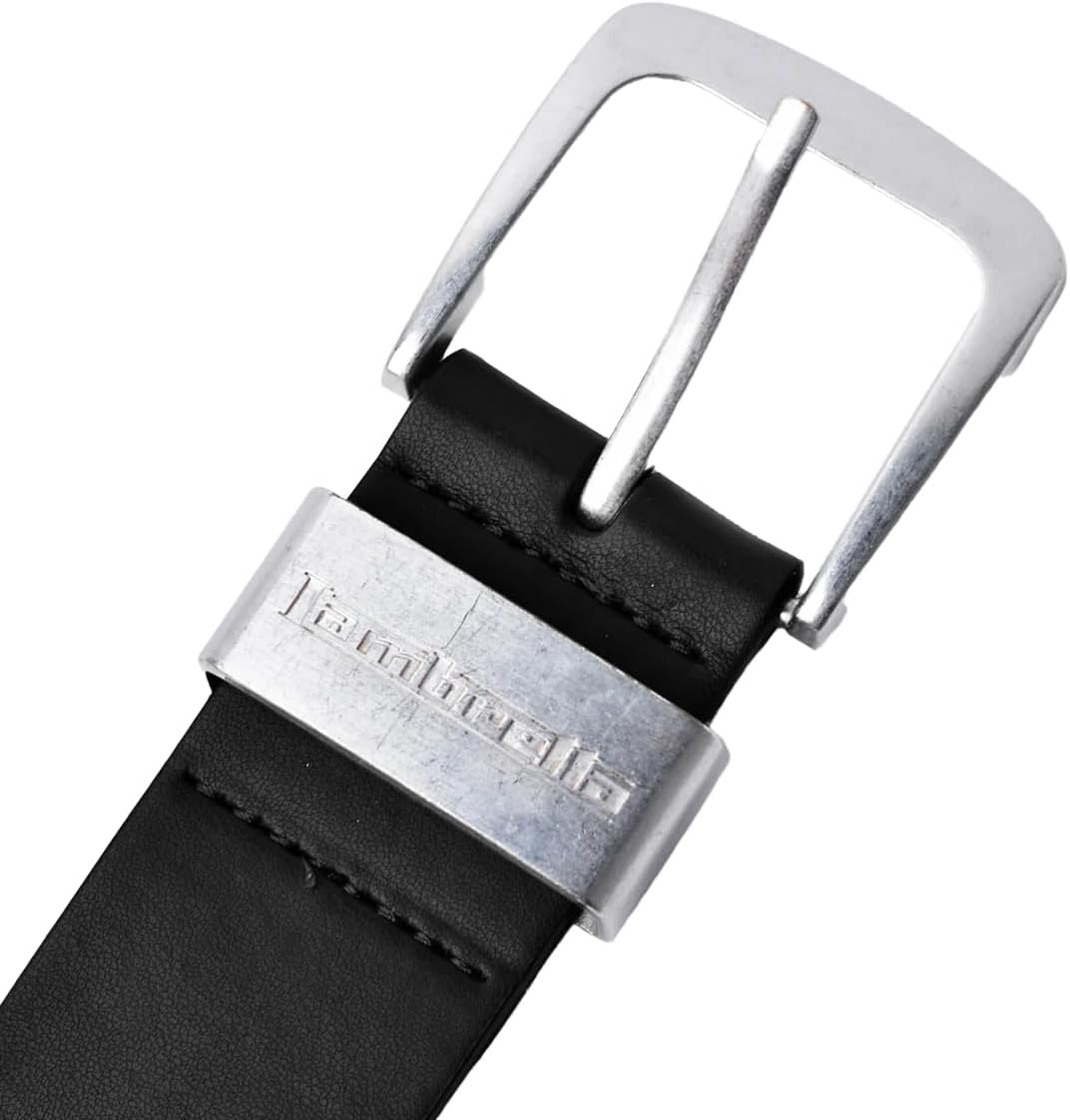 Lambretta Mens Leather Lined Boxed Large Buckle Belt