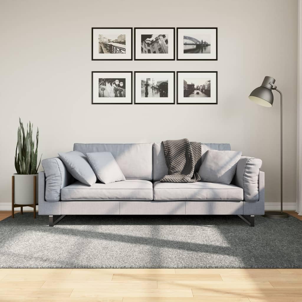 Tapis à poils longs vert pour réchauffer vos parquets froids