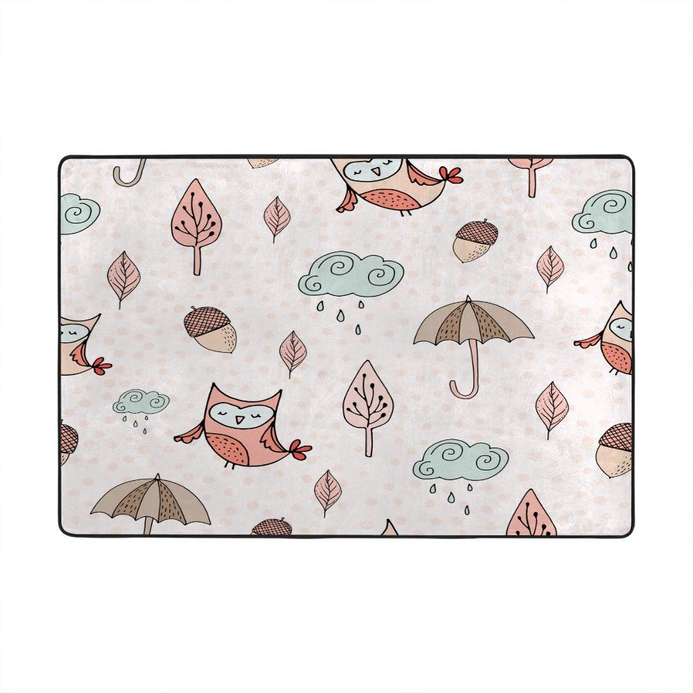 Grand tapis de sol 160x122 cm lavable et antidérapant pour salon
