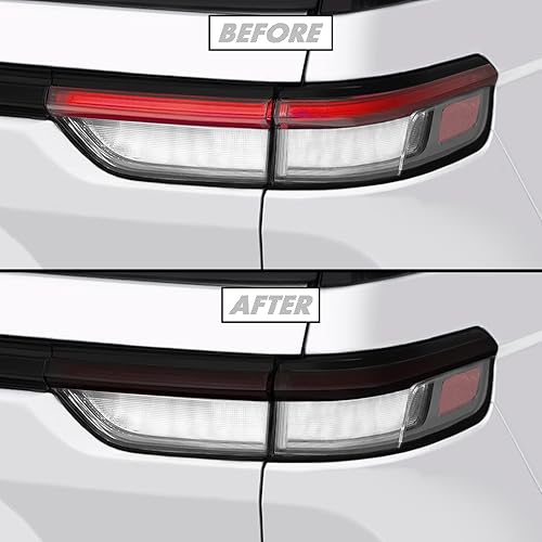 SlickMod Tinte ahumado de vinilo precortado para Jeep Grand Cherokee 2022-2023 (20% humo oscuro, 2. corte de luz trasera)